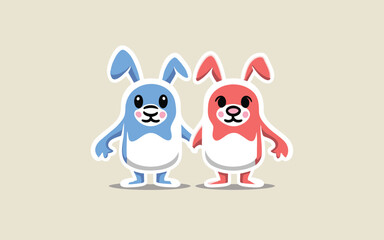 Obraz premium Illustration of friends