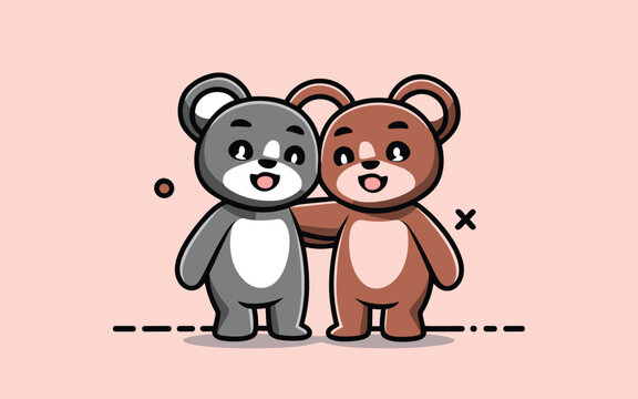 Illustration of friends