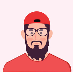Beard man vector is a dynamic representation encapsulating the essence of masculinity in a visual format. This vector art portrays a male figure with distinct characteristics and emphasizing strength.