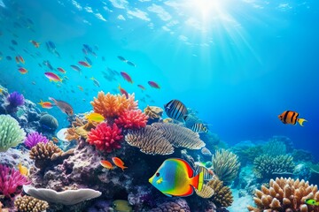 Fototapeta premium 南国の海中のイメージ06