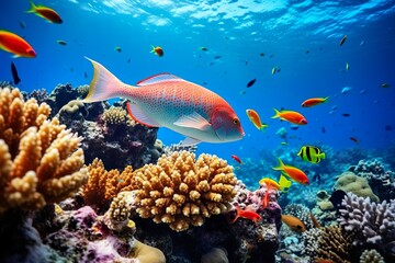 Fototapeta premium 南国の海中のイメージ03