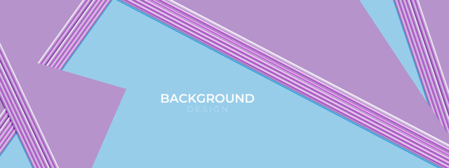 Modern and minimalistic soft blue and purple gradient color abstract background with space for text and triangle pattern. Vector illustration.