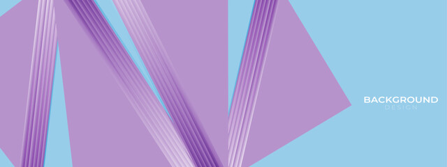 Modern and minimalistic soft blue and purple gradient color abstract background with space for text and triangle pattern. Vector illustration.