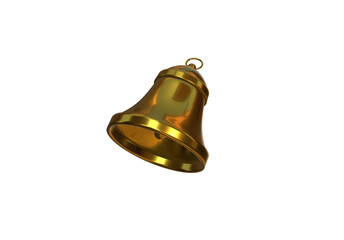 golden christmas bell