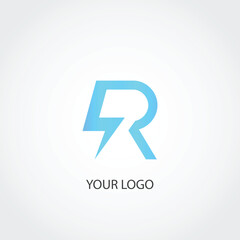 flash letter r logo