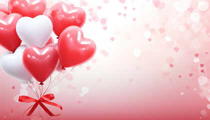 "Heartfelt Ascent: Whimsical Beauty of Heart-Shaped Balloons Paints the Sky in Romantic Elegance."