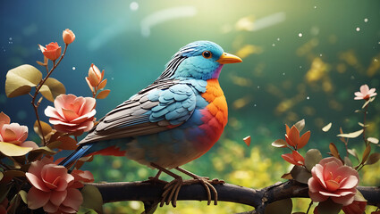 3D Bird Generated With AI
