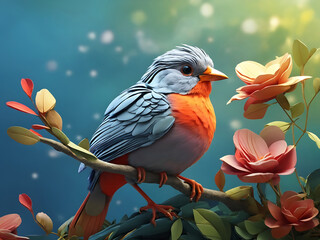3D Bird Generated With AI
