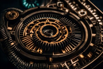 Fototapeta premium background with rings Generated Ai