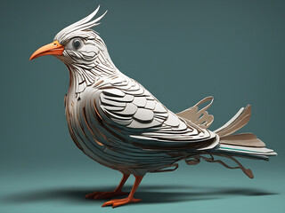 3D Bird Generated With AI