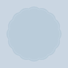 大人かわいいくすみブルーなお花フレーム背景⭐︎