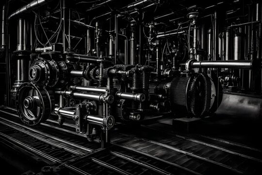 steam train engine Generated Ai