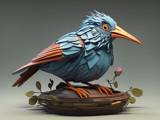 3D Bird Generated With AI