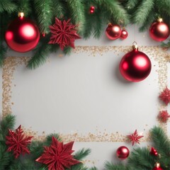 Obraz na płótnie Canvas Merry Christmas banner with blank space background 