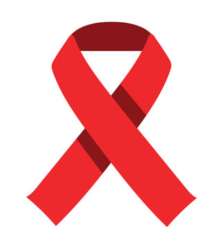 aids day crimson ribbon