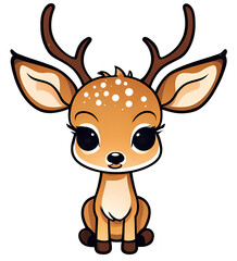 Christmas Deer - Merry Christmas 