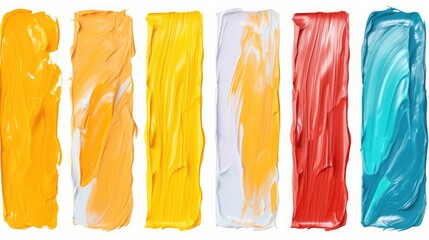 colorful paint background isolated on white