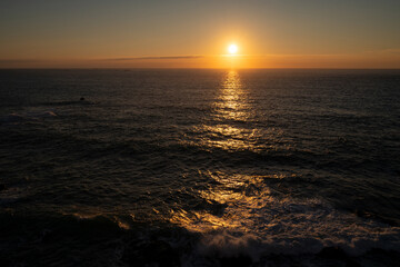 初日の出 新春の和歌山県那智勝浦町 熊野灘