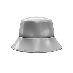 grey,gray bucket hat isolated on transparent background,transparency 