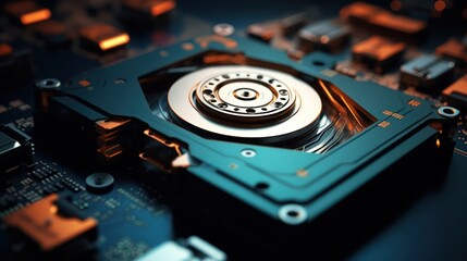 Obraz premium hard disk drive