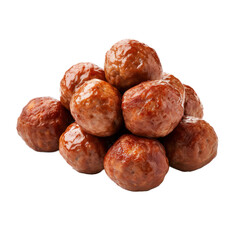 meat balls isolated on transparent background,transparency 