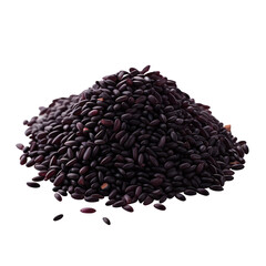 pile of riceberry isolated on transparent background,transparency 