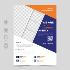 
 Brochure flyer design template vector, Leaflet, presentation book cover templates, layout in A4 size