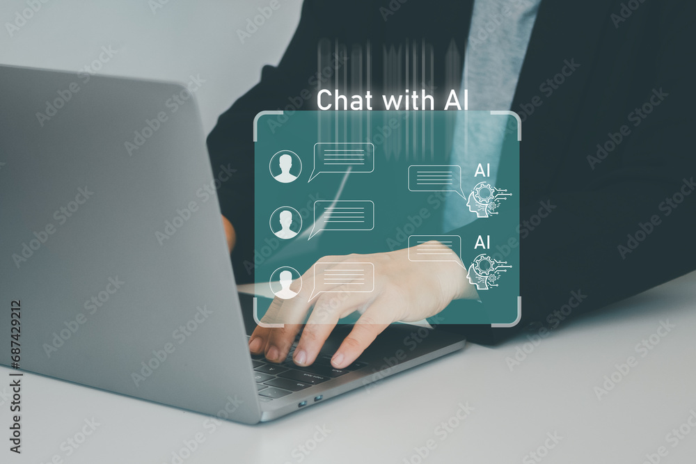 Poster ai, artificial intelligence, technology smart robot ai, artificial intelligence by enter command pro