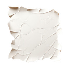 Ripped paper square boarder isolated on transparent background,transparency 