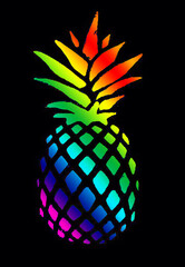 Colorful Pineapple 03