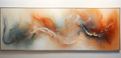 Dynamic and lifelike epoxy textures creating a visually captivating feature on a vertical canvas, rendered in HD.