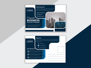 Creative marketing postcard design