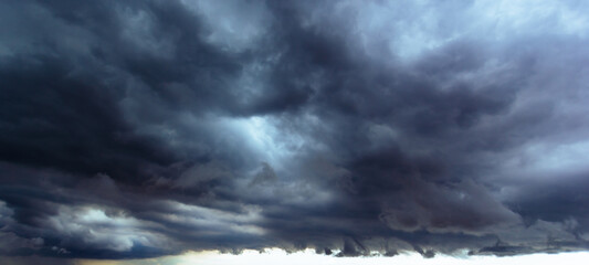 Bad or moody weather sky and environment. carbon dioxide emissions, greenhouse effect, global...