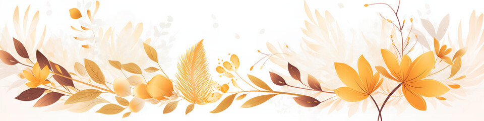 Elegant sophisticated autumn simple banner for online shop
