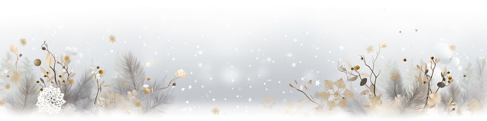 Elegant sophisticated winter simple banner for online shop