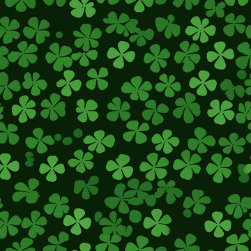 Irish clover leafs repeat pattern