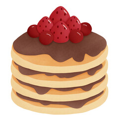 Valentine pancakes