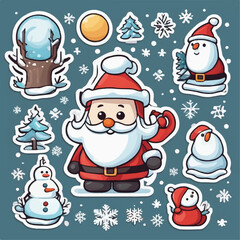 Joyful vector Santa Claus design, an iconic and festive addition ideal for holiday-themed creations and Christmas projects. 🎅🎄