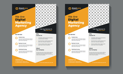 creative business flyer or poster design template