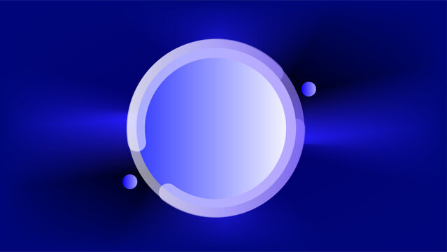 Blue cyber sci fic circle copy space frame elegant presentation background