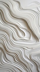 A breathtaking HD image of textured epoxy layers creating a 3D illusion on a pristine white wall. - obrazy, fototapety, plakaty
