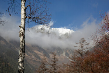 snow mountain Nagano Japan