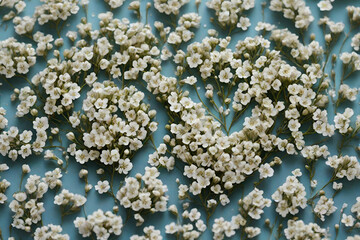small white gypsophila flower background