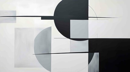 minimalist monochrome abstract art piece