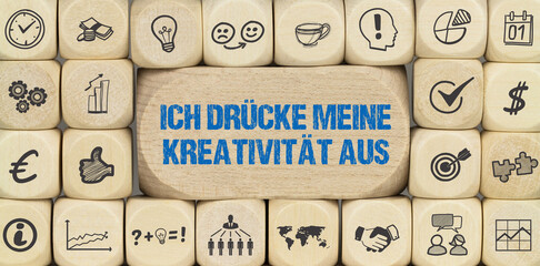 Ich drücke meine Kreativität aus