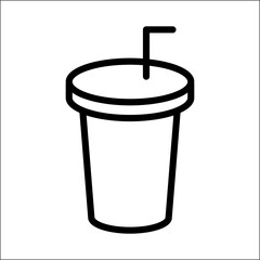 Plastic cup icon