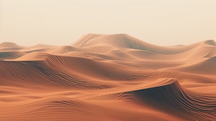 An abstract desert of pixelated dunes, where the winds of data sculpt surreal landscapes in a virtual wilderness.