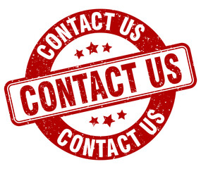contact us stamp. contact us label. round grunge sign