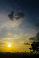 Fototapeta na wymiar Kuala Lumpur city sunset view