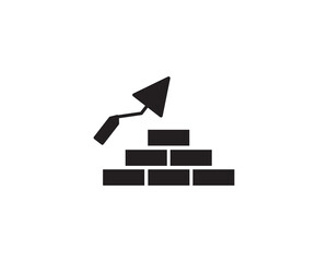 Brickwall icon vector symbol design illustration